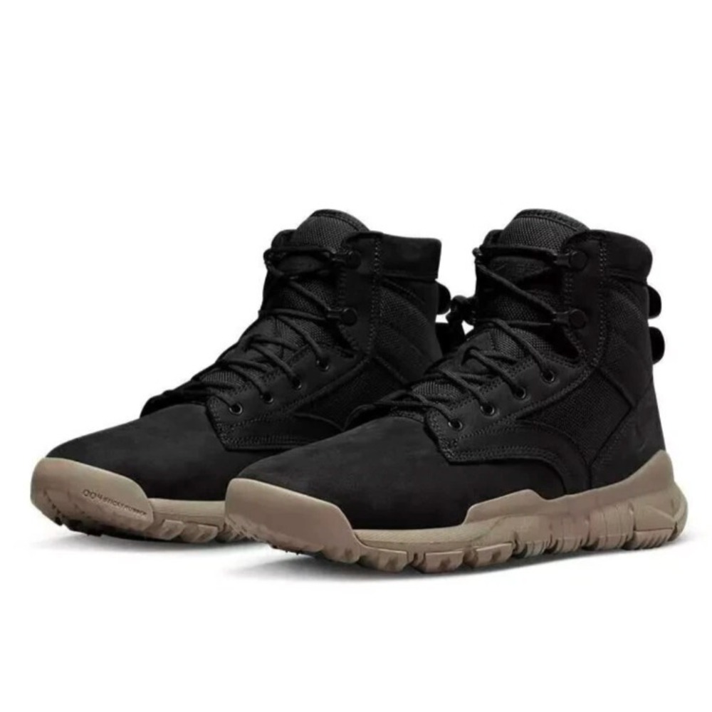 Nike SFB 6" NSW Black Light Taupe Leather Boots 862507-002 Men's US Size 6 New